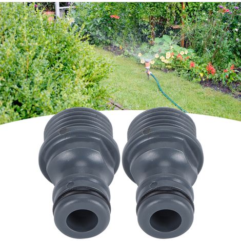 2 Pièces Raccord Rapide Mâle G1/2 pour Robinet de Jardin, Adaptateur d'Irrigation (1/5)