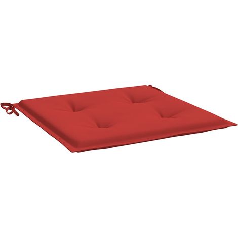 Maison Exclusive - Cuscini per Sedia 2 pz Rossi 50x50x3 cm in Tessuto Oxford (1/5)