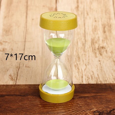 Sanduhr-Uhr [4 Fruchtmotive] Timer für Zuhause, Büro, Spiele, Küche [Kunststoff/Glas] Kiwi, Orange, Zitrone, Wassermelone [5-60 Min.] [Mehrere Farben] [Verschiedene Größen]