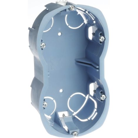 Trockenbau-Box - 2 Anschlüsse - Ø67/68mm - Abstand 57mm - Tiefe 40mm - XL PRO