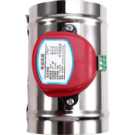 Clapet anti-retour électrique 220 V, vanne pneumatique électrique pour tuyau de 4 pouces (100 mm) (1/4)