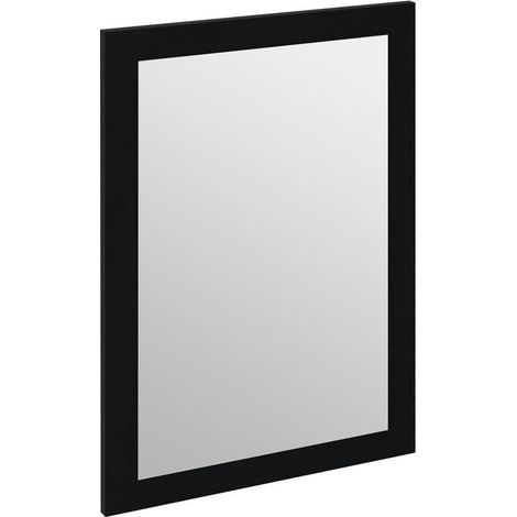 Miroir TREOS avec cadre 75x50cm, noir mat (1/4)