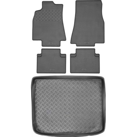 Juego de alfombrillas de goma para coche y maletero para Mercedes Clase B W245 (2005-2011).
