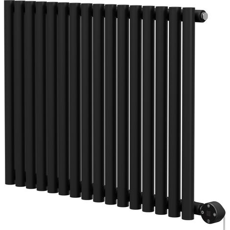 Wholesale Domestic Sinclair Colore Matt Black 600mm x 795mm Horizontal Digital Thermostatic Single Panel Electric Radiator (1/5)