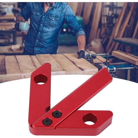 Kleiner Zentrierer, Winkelmesser für Holzbearbeitung, 45°/90°-Anreißlehre, Messwerkzeug (1/5)