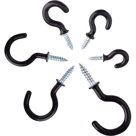 KUUQA 70 pièces (6 tailles) Crochets de fixation pour plafond en vinyle (1/5)