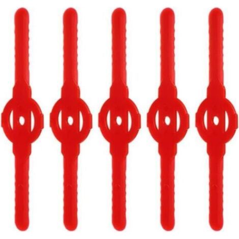 Lawn mower blades - Red - 20 pieces - Plastic - 139 mm - Rust-resistant (1/3)
