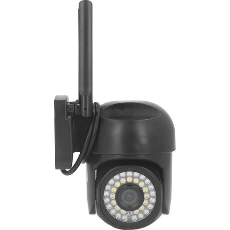 Caméra de surveillance extérieure sans fil 1080P HD double bande (110-240V) - Dôme noir C76-5G B, 36 LED, vision nocturne, norme américaine, pour usage extérieur. (1/5)