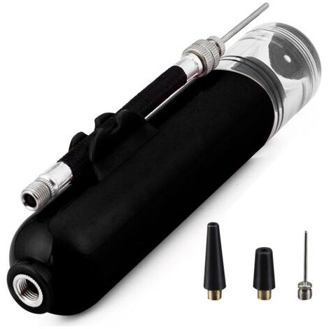 Ball Pump, Double Action Air Pump with 1 Needle and 2 Nozzles, Suitable for Football, Basketball, Volleyball, Balls, Bikes (1/5)