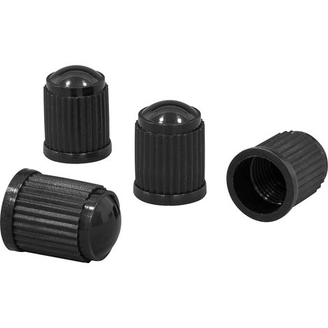 Sealey VCP4 Plastic Valve Caps 4pc - Black (1/3)