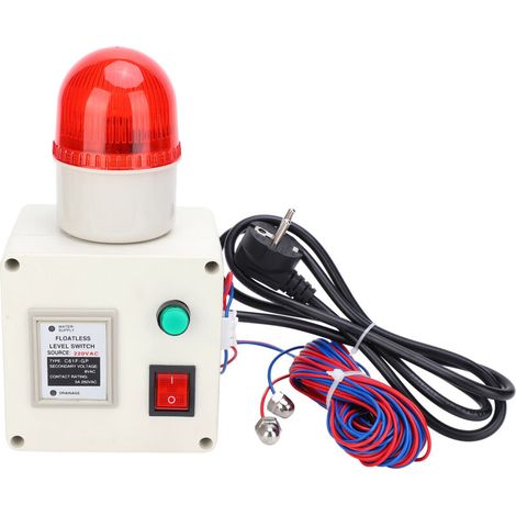 Capteur de niveau de liquide faible, contrôleur d'alarme de manque d'eau 90dB avec silencieux (1/5)