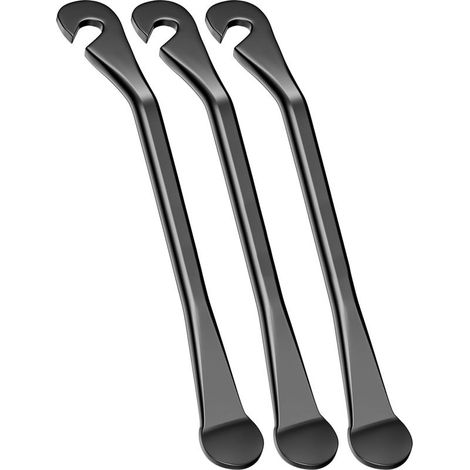 Lot de 3 DémontePneus de Vélo Outil de Changement de Pneu de Vélo en Acier Carbone de Qualité Supérieure Leviers Portables en Acier Inoxydable pour Réparation de Chambre à Air de Vélo (1/5)