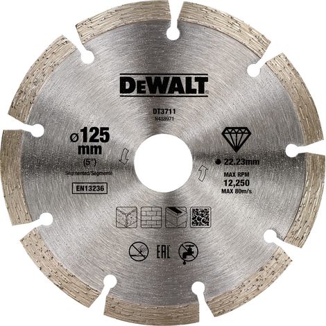 DEWALT Disco de diamante segmentado Ø 125 MM - DT3711