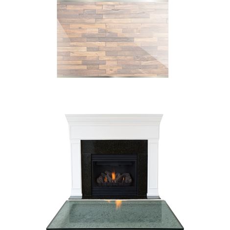 VIDRIO PARA CHIMENEA, BASE DE VIDRIO TEMPLADO GOAT, DIMENSIONES 40x30, TRANSPARENTE (1/5)