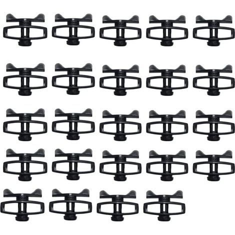 Tendeur de clôture électronique BBTail en plastique, tendeurs de clôture électriques portables pour accessoires agricoles, 24 pièces SSRie (1/4)