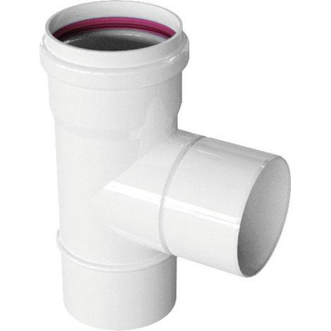 RACCORDO A T A 90  ° BIANCO  EE ¸80 M.M.F.   PUCCI SRL