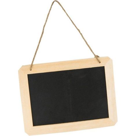 MégaCréa DIY - Ardoise en bois à suspendre 25 x 18,5 x 1 cm