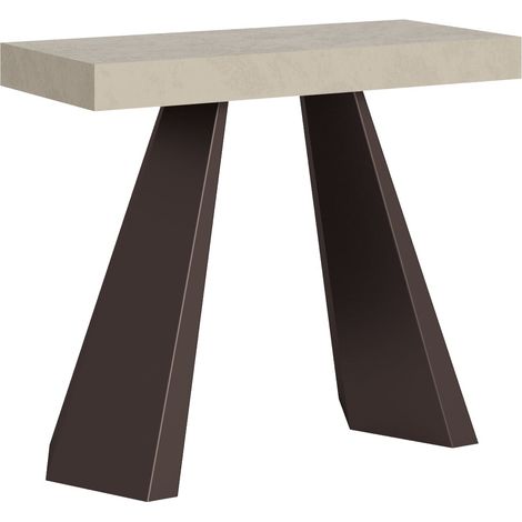 Consolle Allungabile 90-300x40x77 cm Diamante Premium Cashmere Telaio Orso (1/5)