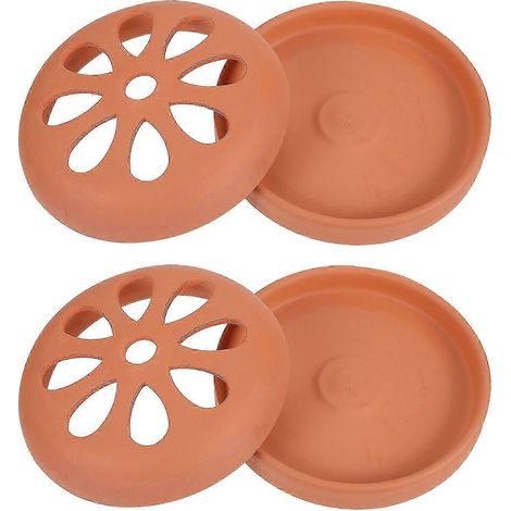 Lot de 2 brûleurs à spirales anti-moustiques en terre cuite, support portable pour la maison - Yvan (1/3)