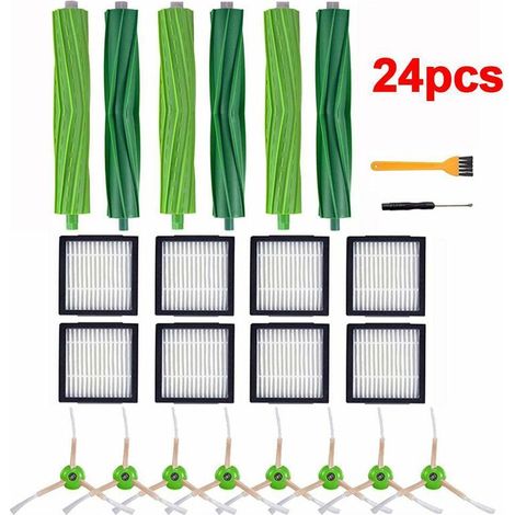 Accesorios para aspiradoras robot iRobot Serie I, iRobot Serie i7, E5 y E6, juego de 24 piezas