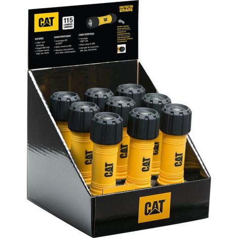 Linterna CAT Compacta de trabajo 115 LUMEN - Expositor 9 uds.