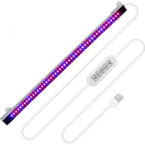 Lampe pour Plante, Chronométrage Auto - on/Off, 48 Lampe LED Lampe de Croissance pour Plantes, pour Les Plantes d'intérieur