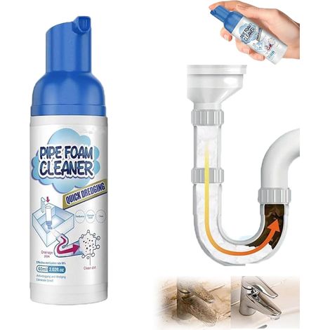60 ml Nettoyants en Mousse pour Canalisations,Mousse Nettoyante Canalisation,Nettoyant pour Canalisations (1/5)