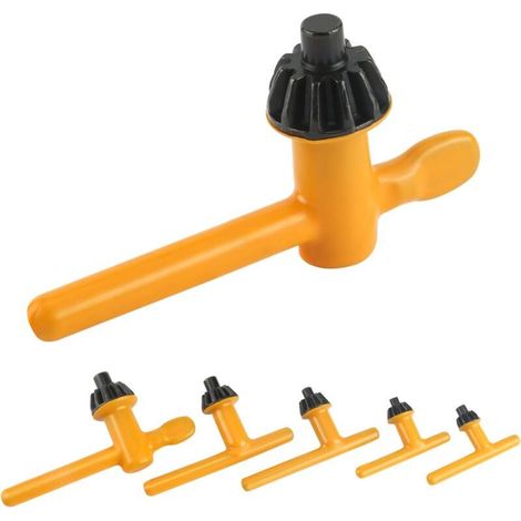 5 Pièces Clés de Mandrin de Perceuse, Clé de Mandrin de Rechange, Clés à Mandrin pour Perceuse Électrique pour 6mm 10mm 13mm 16mm 20mm (1/5)