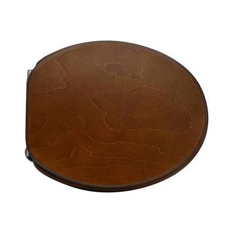 SEDILE WC UNIVERSALE IN LEGNO NEW Misura: Noce scuro - Cerniere A passan