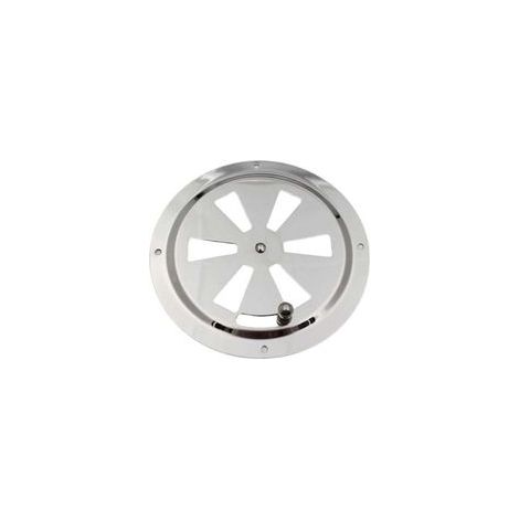 Grille de ventilation ronde, aération réglable, aération en acier inoxydable, entrée et sortie d'air, 125 mm (1/4)