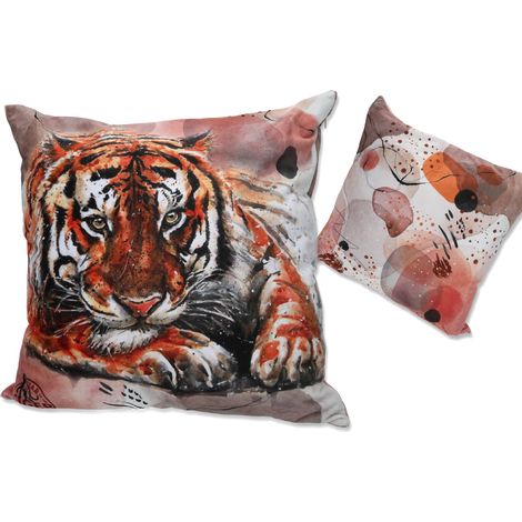 Kissen mit Füllung/Reißverschluss - Tiger (carmani)