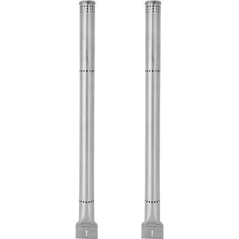 2 Pièces Brûleurs de Remplacement en Acier Inoxydable pour Gril à Gaz BBQ Charbroil (1/5)