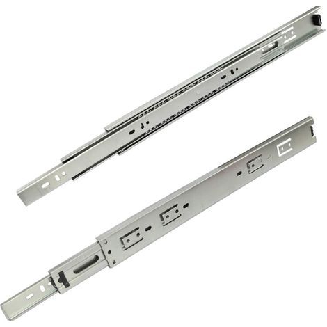 Coulisses à Billes Paire glissière Rail Guidage Sortie Totale Hauteur 45mm 45kg (40cm)