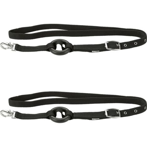 Rênes de serrage Kerbl 2 pièces noires complètes 32660 (1/2)