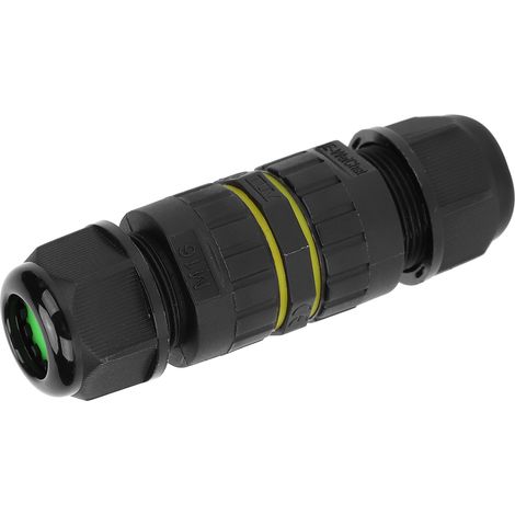 Wasserdichter 3-adriger Außenkabelverbinder M16-3P IP68 0,5–1,5 mm² 7–10 mm (1/5)