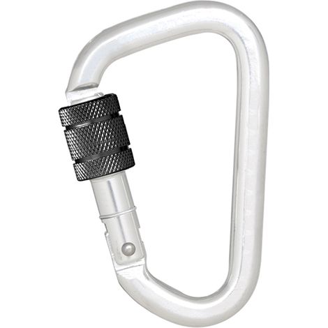 Moschettone con chiusura a vite - Keylock - Alluminio - 18,5 mm - FA5010322B