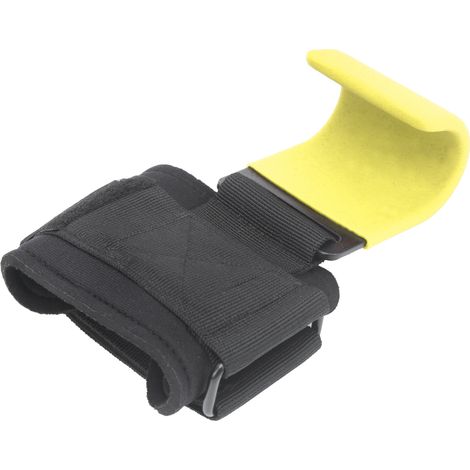 Crochet de Levage Jaune pour Powerlifting - Accessoire de Force, Ceinture d'Entraînement et Bandes de Poignet (1/5)