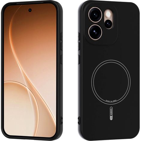 Custodia Oppo Reno 15 Pro, Silicone Lite, per MagSafe, nera (1/5)