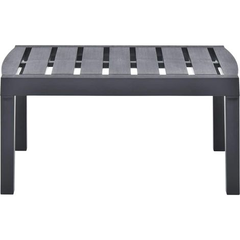 Maison Exclusive - Gartentisch Anthrazit 78x55x38 cm Kunststoff