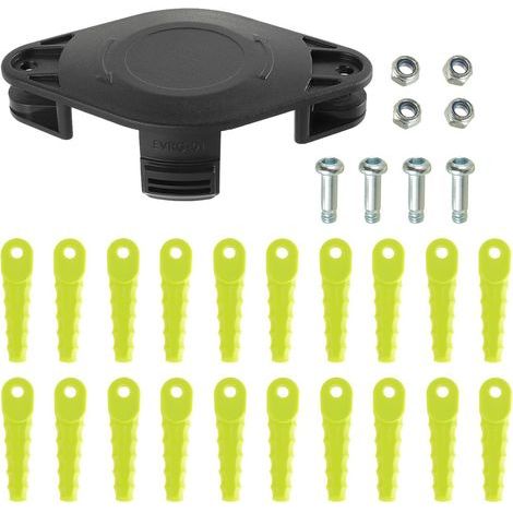 Tête de lame de tondeuse ACFHRL2, compatible avec les tondeuses électriques RYOBI ONE Head 18V et 24V RY40200/40021/24200, P2000 et AC052N1, avec 20 lames de rechange. (1/5)