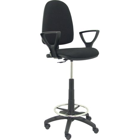 Pc T04CP Hocker Schwarz Höhenverstellbar Bürokonfort (1/5)