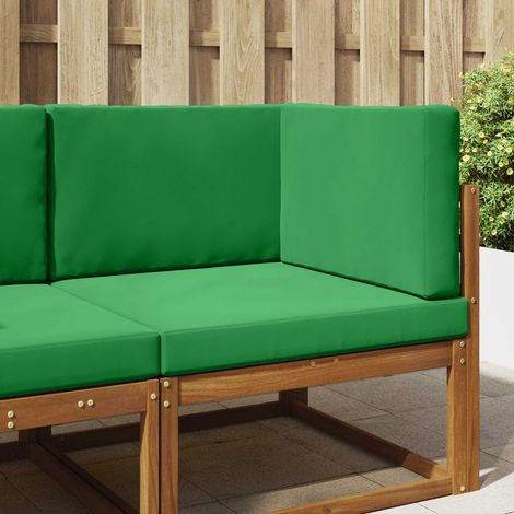 vidaXL Coussin de canapé d'extérieur Polyester Vert 80 x 80 x 8 cm