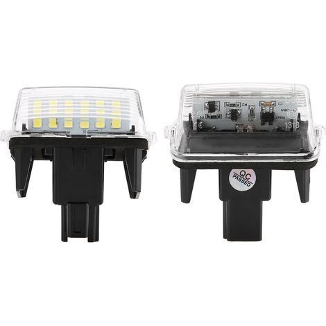 Paar LED-beleuchtete Kennzeichenleuchten, kompatibel mit Toyota Corolla 2014 (1/5)