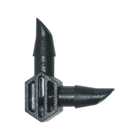 RACCORDI L 2 VIE IRIS DROP 3/16 BL.10PZ
