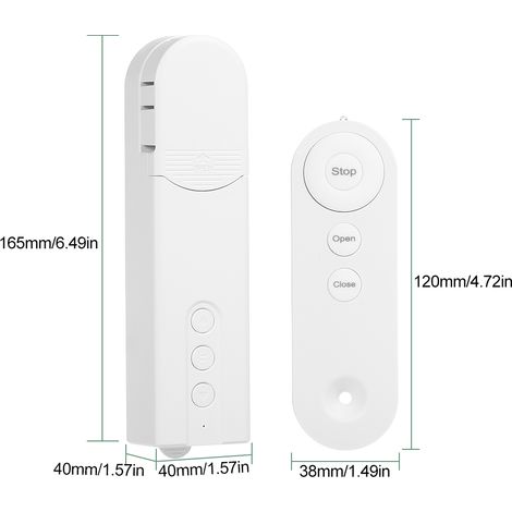 Moteur d'entraînement de stores motorisés, contrôle WiFi ZigBee, rouleau de chaîne intelligent, application, minuterie d'ombrage, calendrier avec télécommande (1/5)
