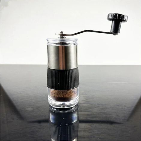 Moulin à café manuel Mini moulin à main en acier inoxydable pour grains de café Mousseur Ustensiles de cuisine Café【PL】 (1/5)