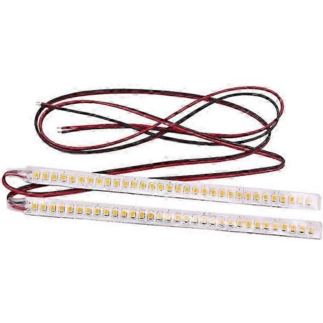 2 bandes adhésives de signalisation séquentielles à LED pour rétroviseurs latéraux, clignotants et feux de sécurité (1/5)