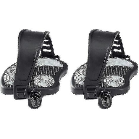 HONORNIC - Pédales de vélo d'exercice avec sangles pour vélo de spinning et vélo d'appartement, 1/2 pouce