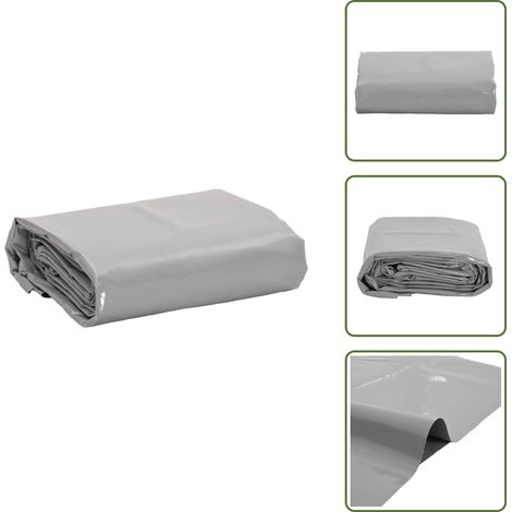 The Living Store Abdeckplane Grau 3x4 m 650 g/m² - Abdeckplane - Planen - Wasserdichte Plane - Wetterfeste Plane - Campingplane (1/5)