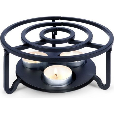 Rechauffeur Sous Theiere - Diametre 16 5 Cm - Hauteur 7 5 Cm - Pour 3 Bougies Tealight - 1 Unite (1/5)